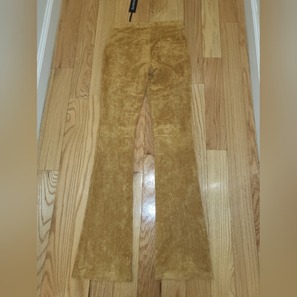 5. NWT BLANK NYC FAUX SUEDE TOASTED CARAMEL PANTS SIZE 24 - Picture 9 of 9